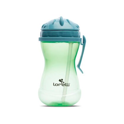 СПОРТНА БУТИЛКА С ДРЪЖКA BLUE/GREEN и сламка