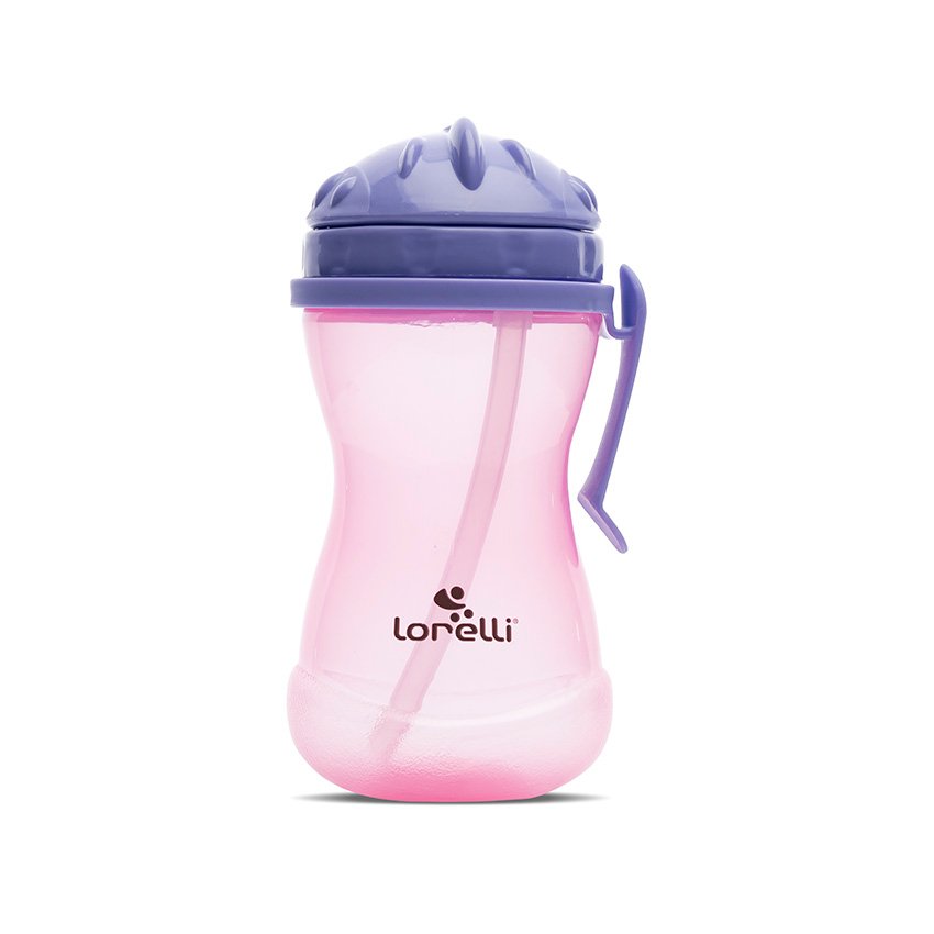 СПОРТНА БУТИЛКА С ДРЪЖКA PURPLE/PINK и сламка