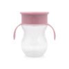 ЧАША НЕРАЗЛИВАЩА 360 ГРАДУСА РОЗОВА 270ml с дръжки