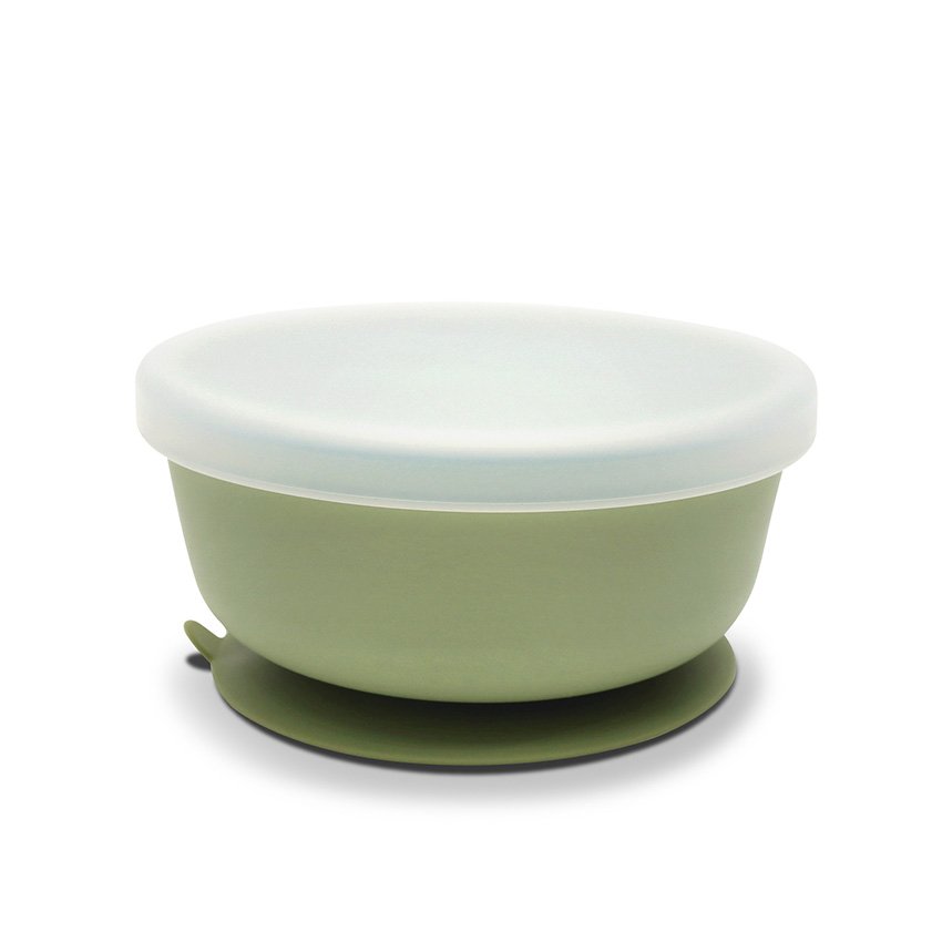 СИЛИКОНОВА ВАКУУМ КУПА С КАПАК NATURAL FRESH GREEN