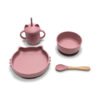 СИЛИКОНОВ СЕТ ЗА ХРАНЕНЕ 4 ЧАСТИ NATURAL DEEP PINK