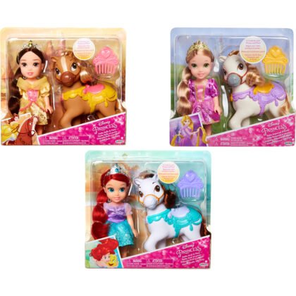 Jakks Pacific - Дисни принцеси - Малка принцеса с пони 15 см, асортимент