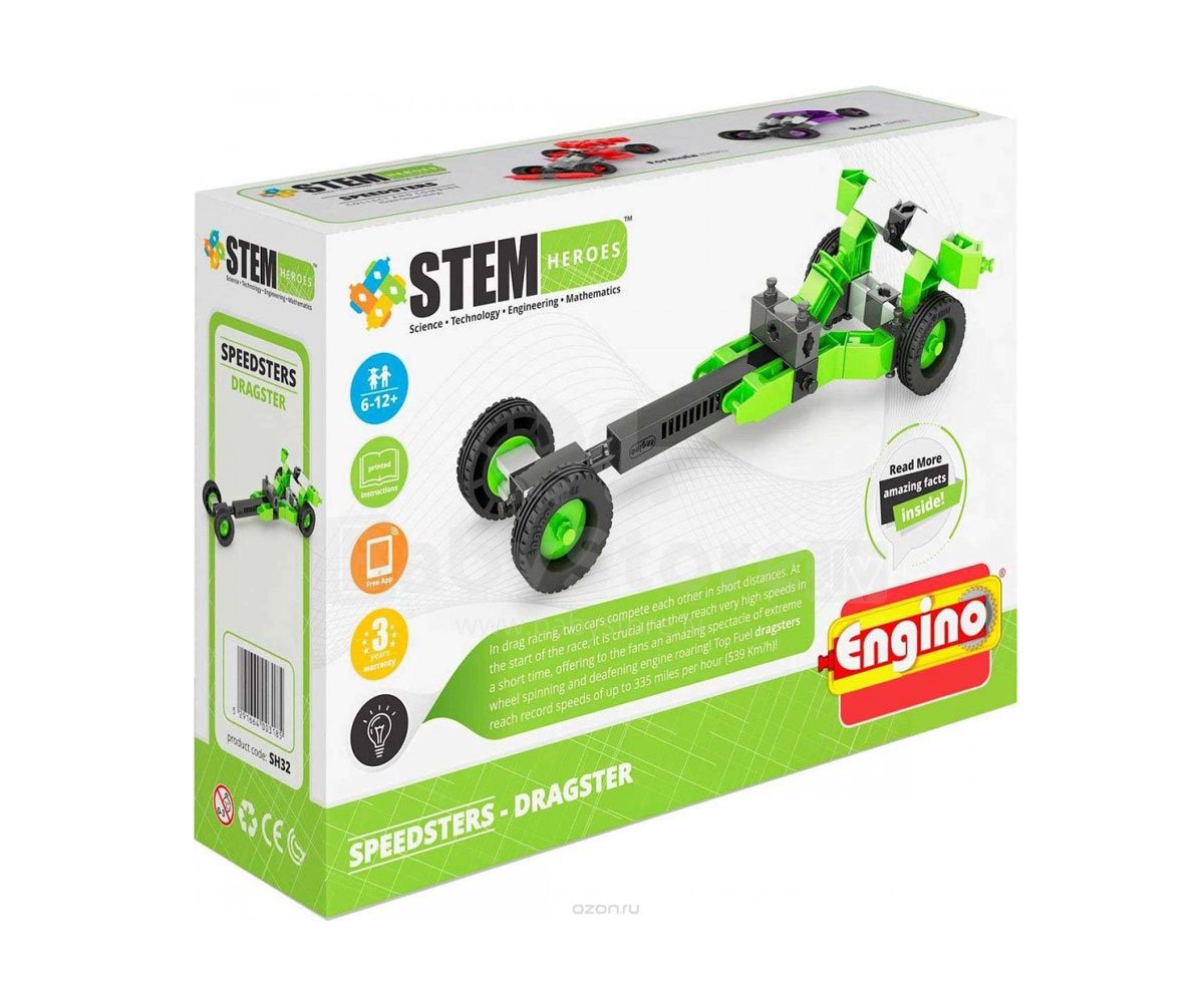 Engino STEM - Герой драгстер