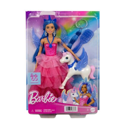 Barbie - комплект кукла Барби принцеса - еднорог
