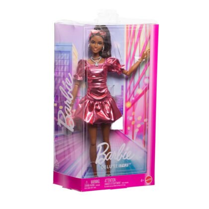 Barbie - Луксозна мода кукла брюнетка с рокля на балончета