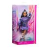 Barbie - Луксозна мода кукла брюнетка с ефектен комплект в синьо