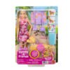 Mattel - комплект Барби с кученце на сутрешна разходка