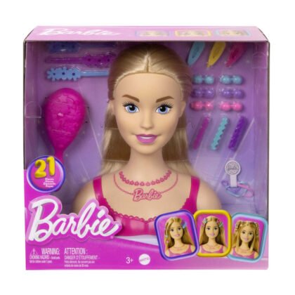 Barbie - Барби глава за оформяне на прически, блондинка