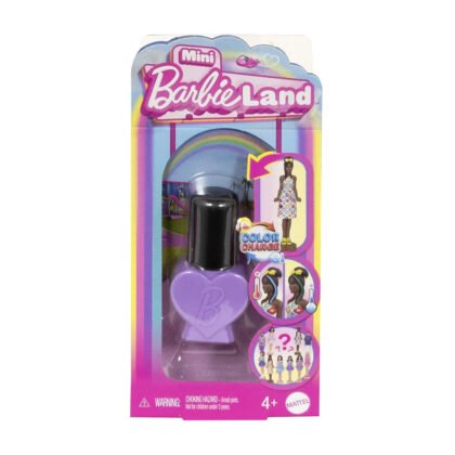 Mini Barbie Land -лак за нокти с кукла изненада 3.8 см., асортимент