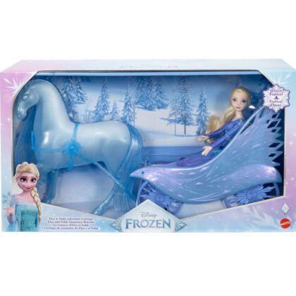 Disney Princess – Замръзналото кралство, кукла Елза с Нок и карета
