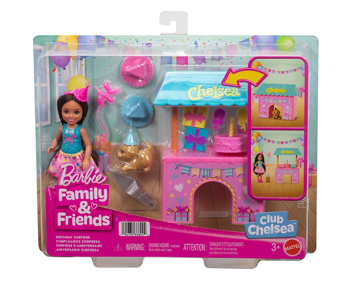 Barbie - комплект парти за рожден ден с кукла Челси