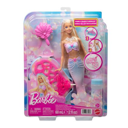 Barbie - кукла Барби русалка с опашка за сапунени мехурчета