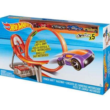 Hot Wheels - Състезателна, моторизирана писта с 5бр. колички