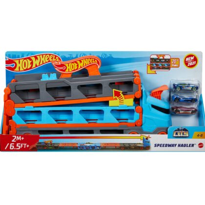 Hot Wheels - Високоскоростен транспортьор с 3 колички