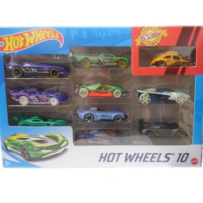 Hot Wheels - Комплект 10 броя метални колички 1:64, асортимент