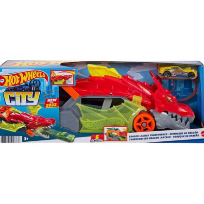 Hot Wheels - Транспортьор Дракон с количка