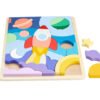 Fisher Price - Дървени играчки, пъзел – Космос