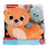 Fisher Price - Плюшена сензорна играчка видра за игра по корем 2 в 1