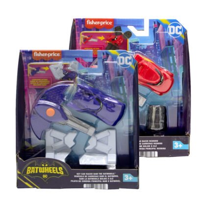 Fisher Price - Batweels Състезателни колички 1:55 асортимент с изтрелвачка