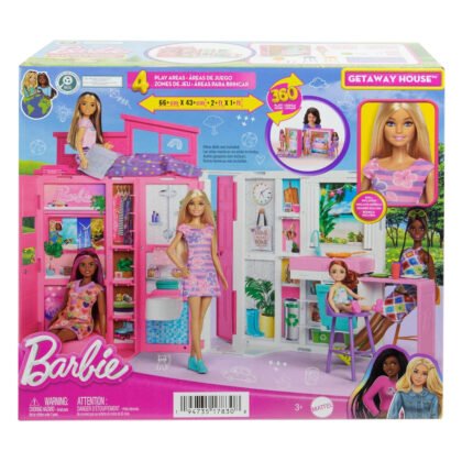 Barbie - комплект къща с кукла 4 зони и 11 аксесоара