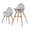 Kinderkraft FINI 2 столче за хранене GREY