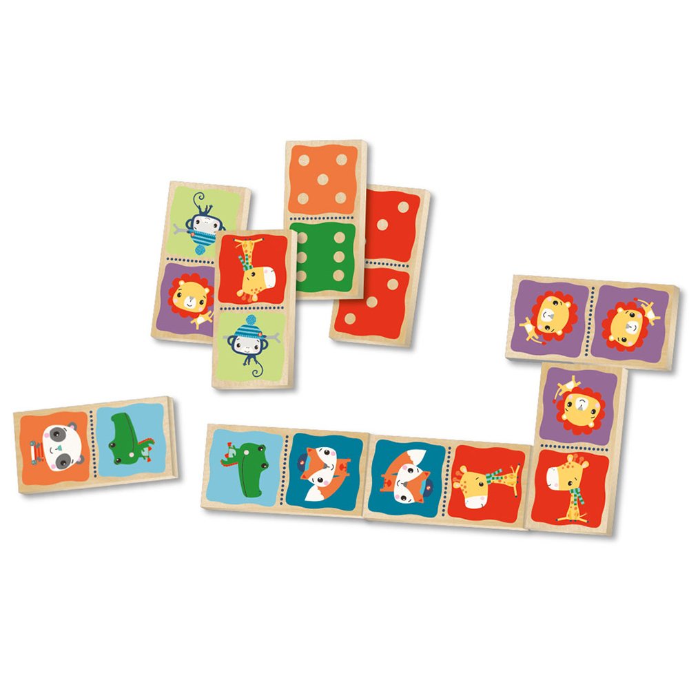 Fisher Price, Дървено домино с две лица, Животни - Image 2