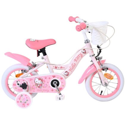 Детски велосипед с помощни колела, Hello Kitty, 12 инча