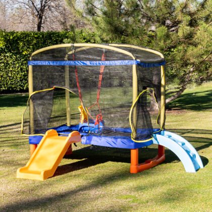 Голям батут Playground 200 см.с пърз.син