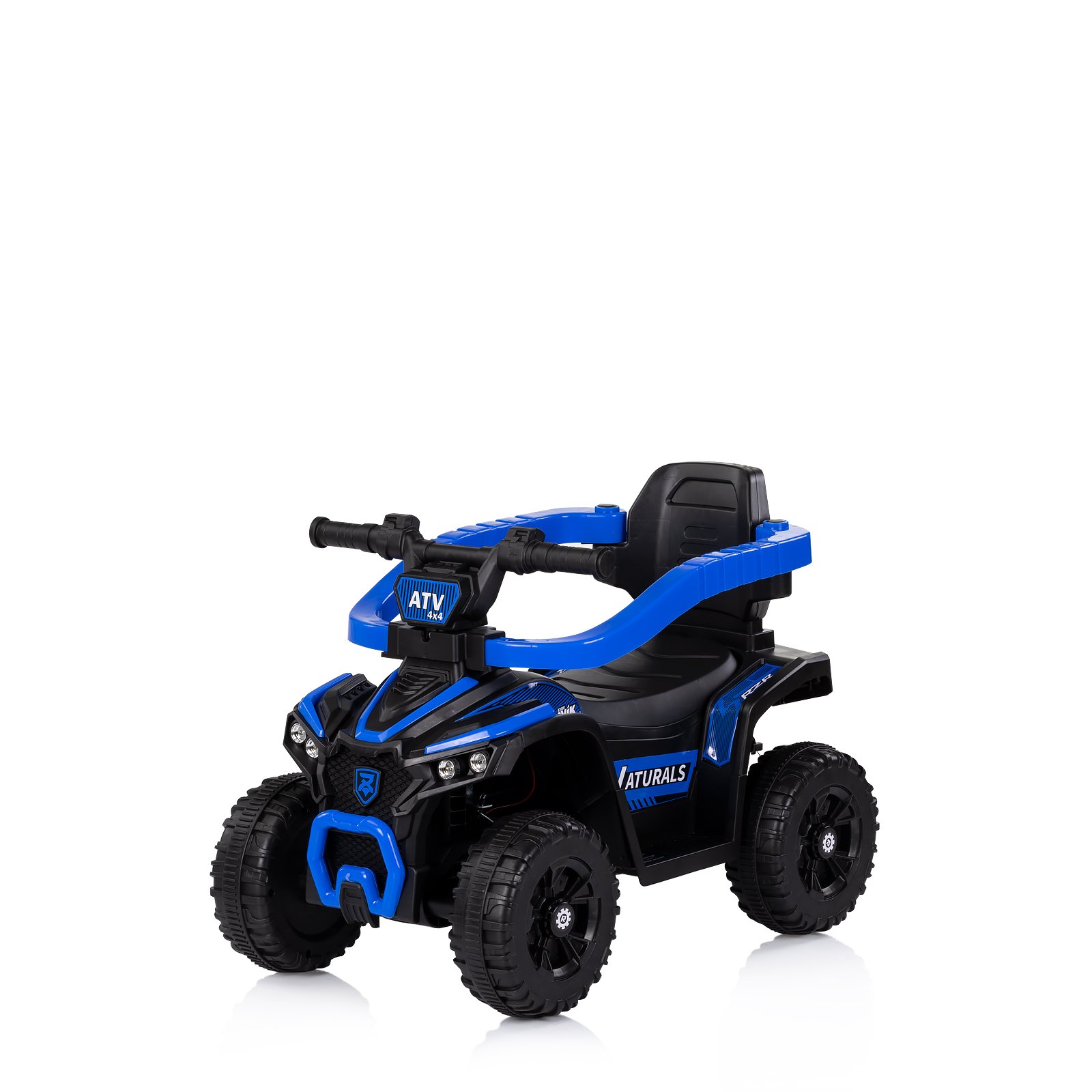 Количка за яздене с дръжка "ATV" синя - Image 2
