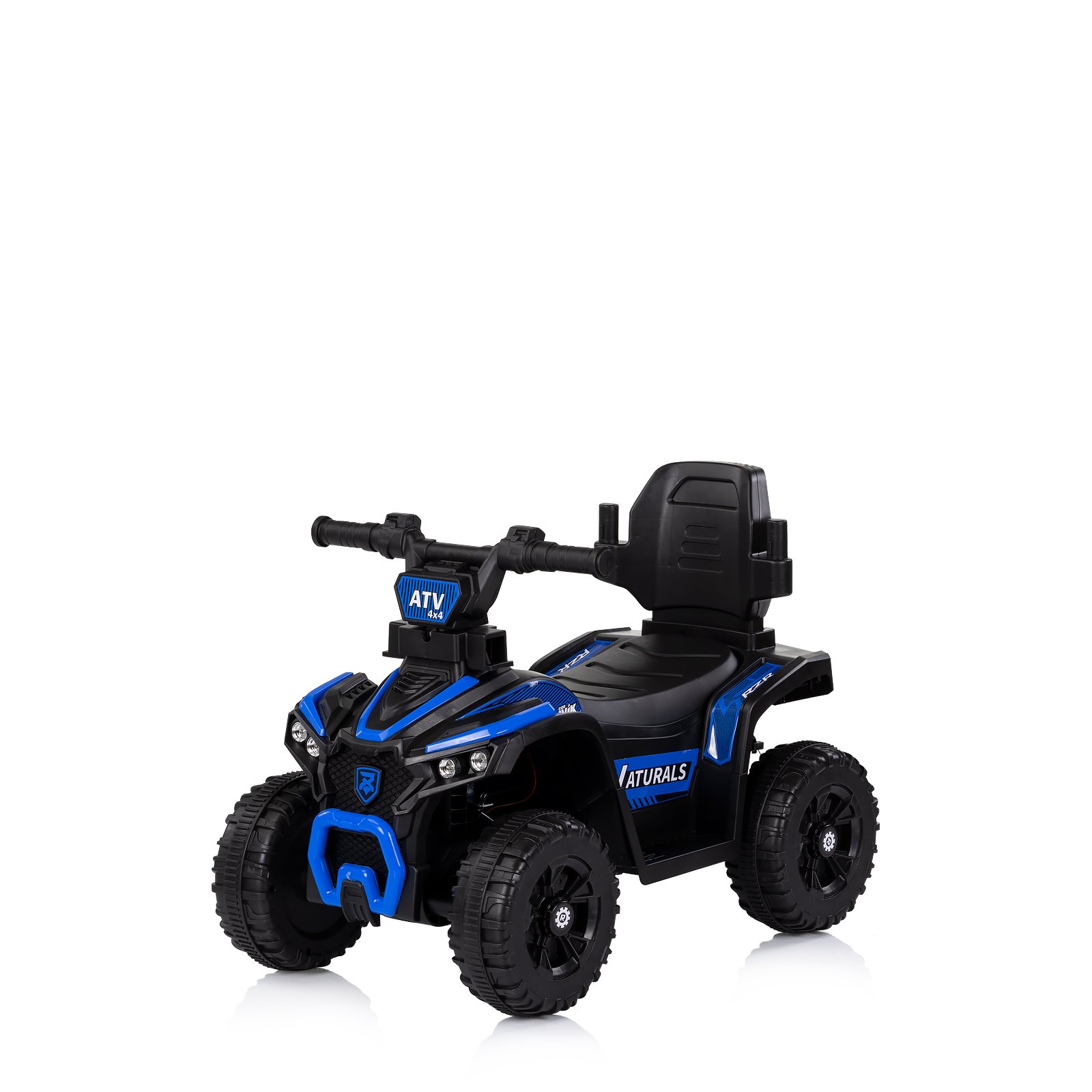 Количка за яздене с дръжка "ATV" синя - Image 3