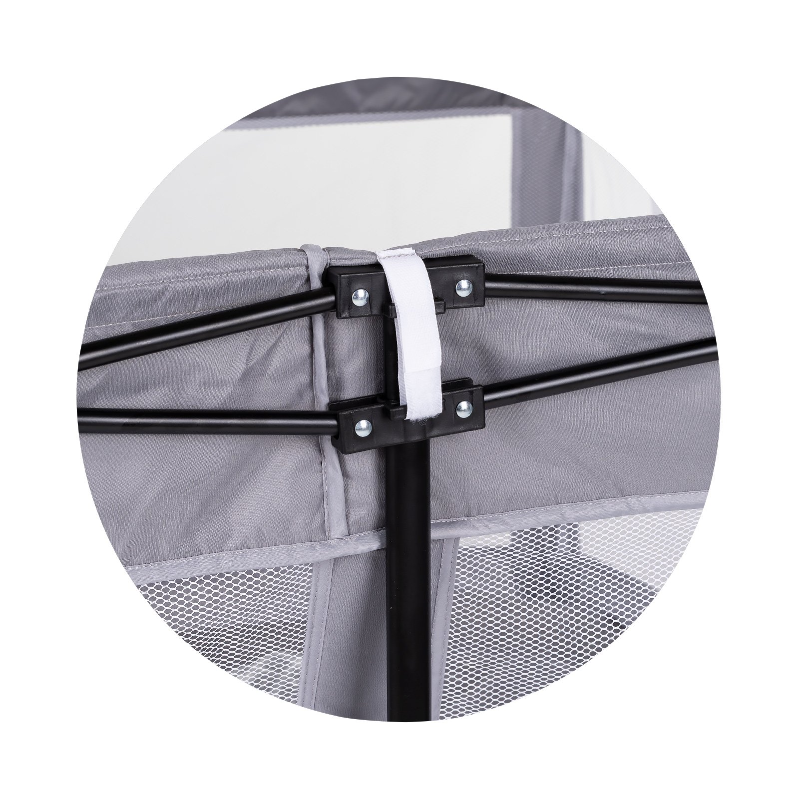 Кошара за игра Vibe120/120,сгъваема,сива - Image 3