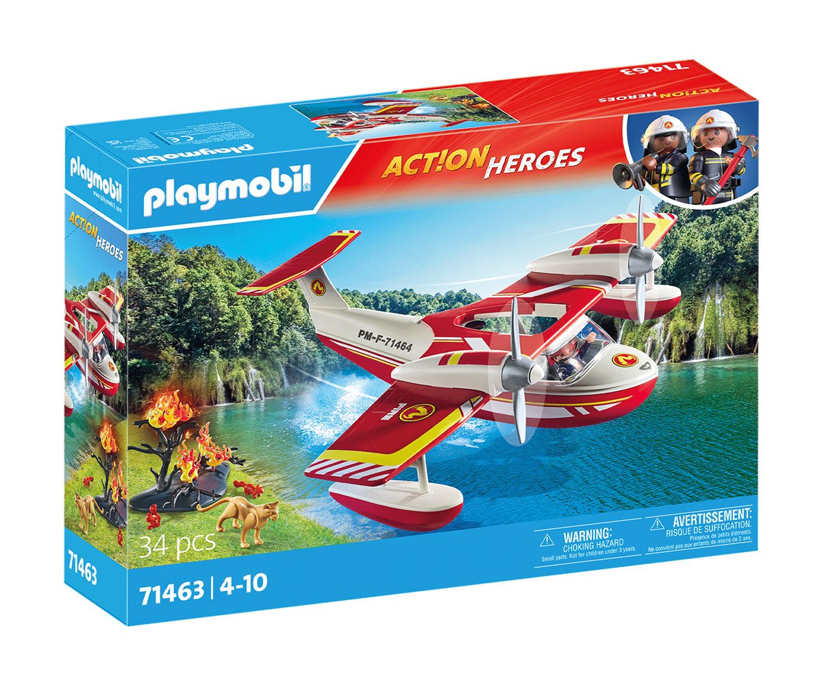 Playmobil - Противопожарен самолет с функция за гасене