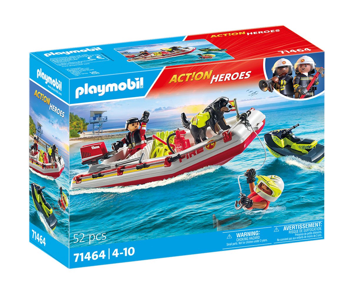 Playmobil - Пожарна лодка с воден скутер