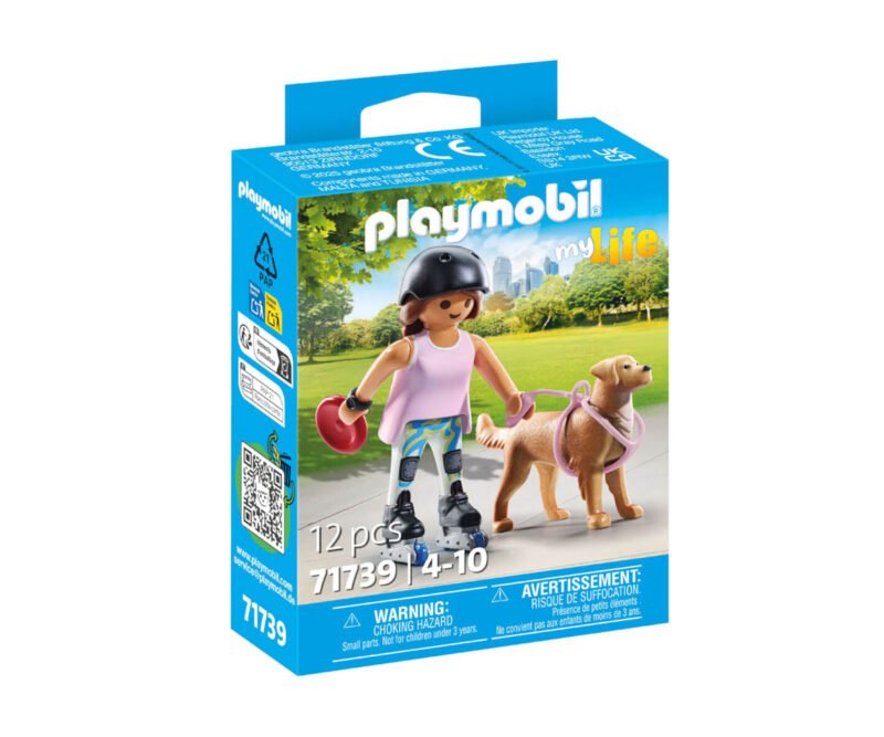 Playmobil – Състезателката на ролери с кучето