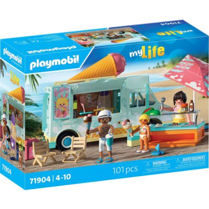 Playmobil - Кола за сладолед със сърф магазин