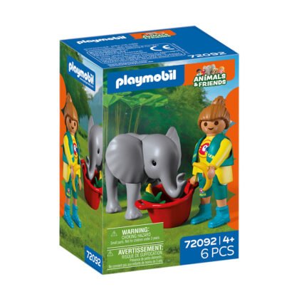Playmobil - Бебе слонче и гледач на животни