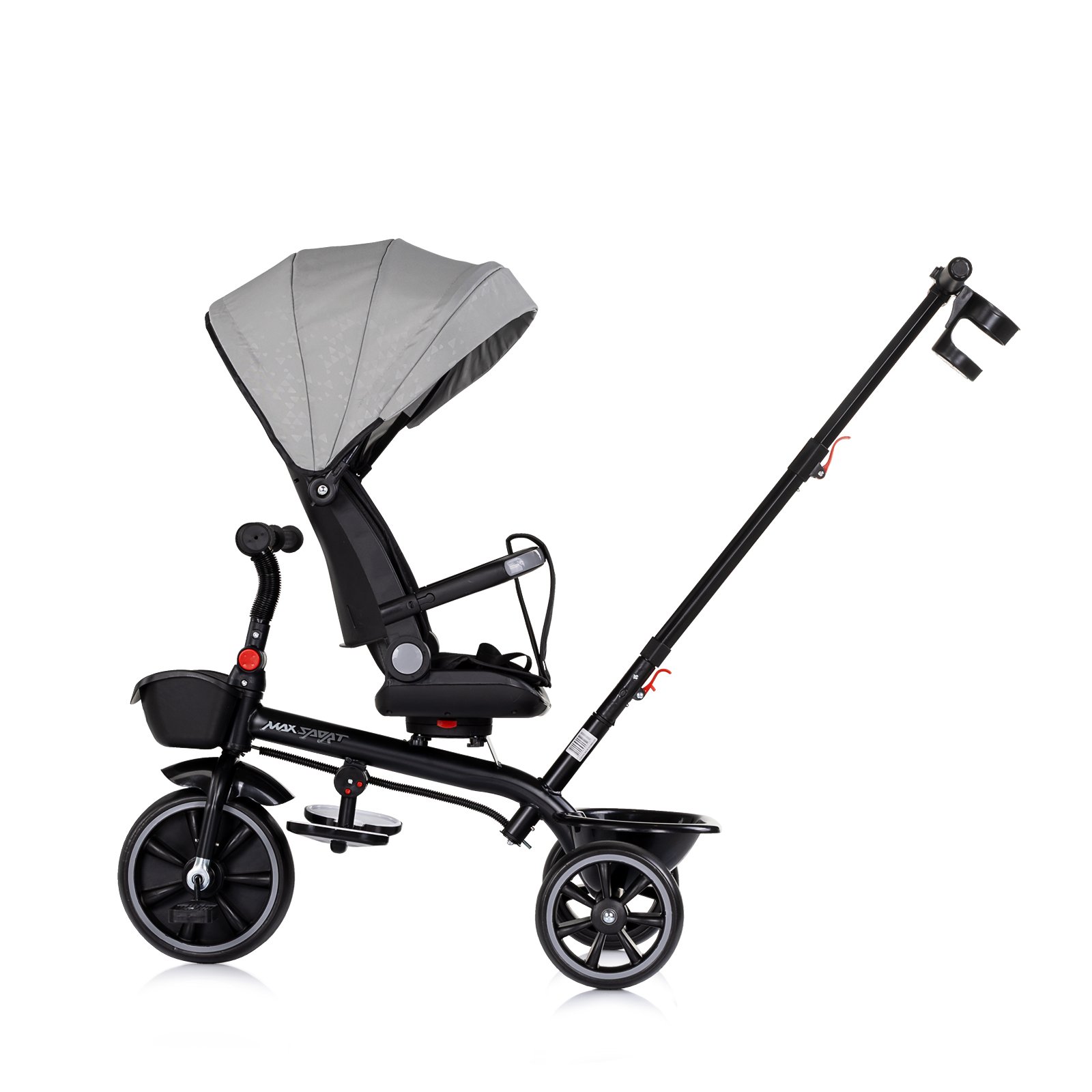 Триколка със сенник Max Sport сива - Image 5