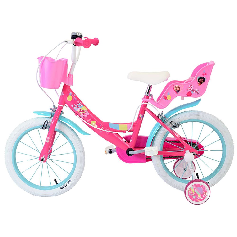 Детски велосипед с помощни колела, Barbie, 16 инча - Image 4