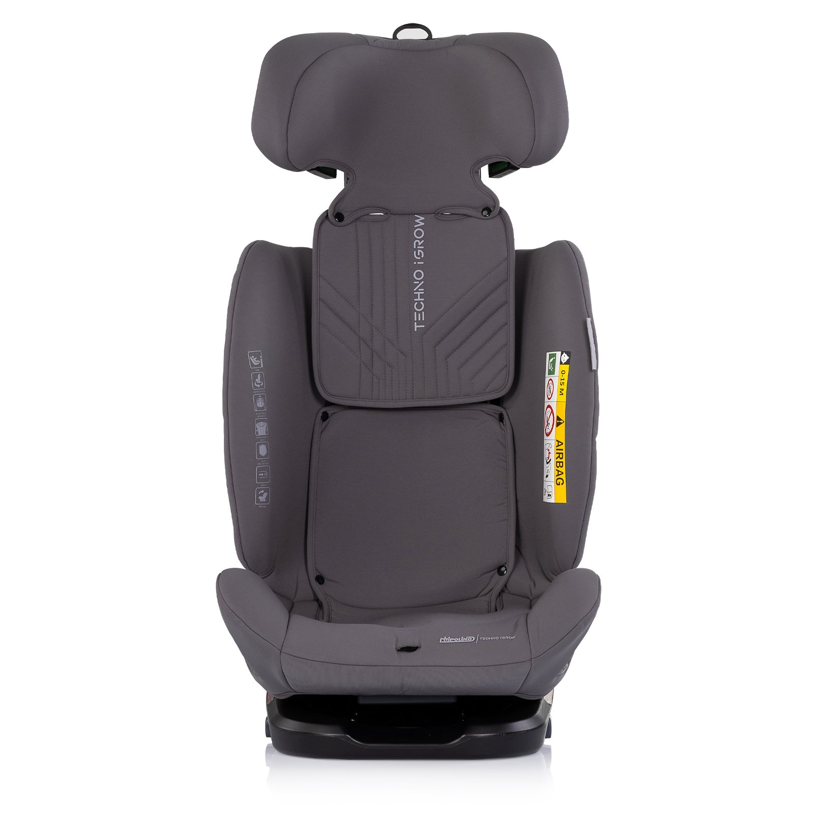 Ст.кола360 I-size40-150 Techno iGROW сив - Image 3