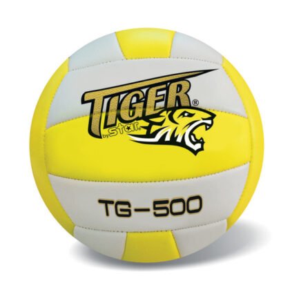Star - Волейболна кожена топка Tiger, жълта, размер 5