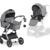 Комбинирана количка Hauck – Vision X Set Silver до 25 кг, сива