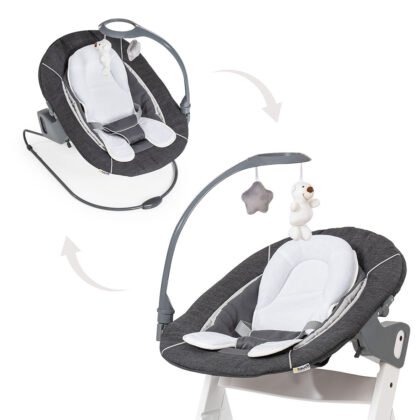 Hauck-Alpha+ Шезлонг Bouncer Deluxe melange grey