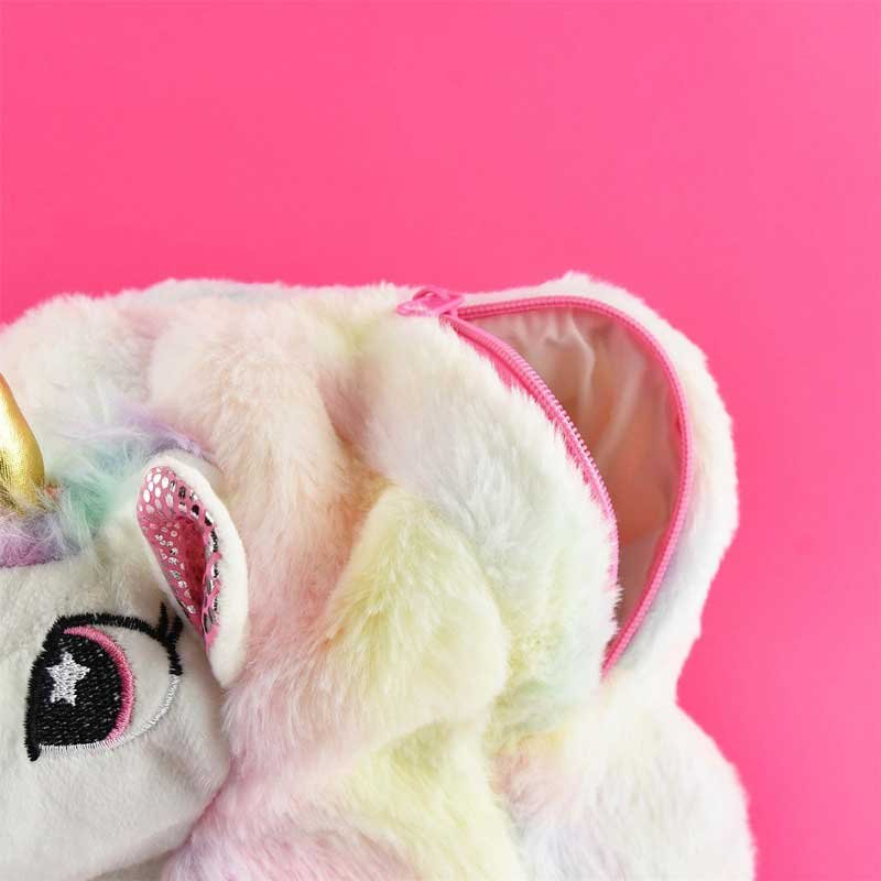 3D детска раничка за момиче "White Unicorn", 30 см - Image 3