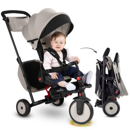 Smartrike - Сгъваема триколка 7-в-1 smartFold STR7 J, сив цвят