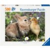 Ravensburger - Пъзел 500 ел. Зайче и пиленце