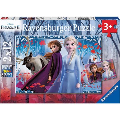 Ravensburger - Пъзел 2x12 ел. - Замръзналото кралство 2
