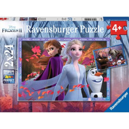 Ravensburger - Пъзел 2х24 ел. - Замръзналото кралство 2 - Ледено приключение