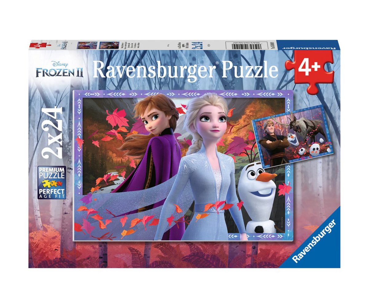 Ravensburger - Пъзел 2х24 ел. - Замръзналото кралство 2 - Ледено приключение