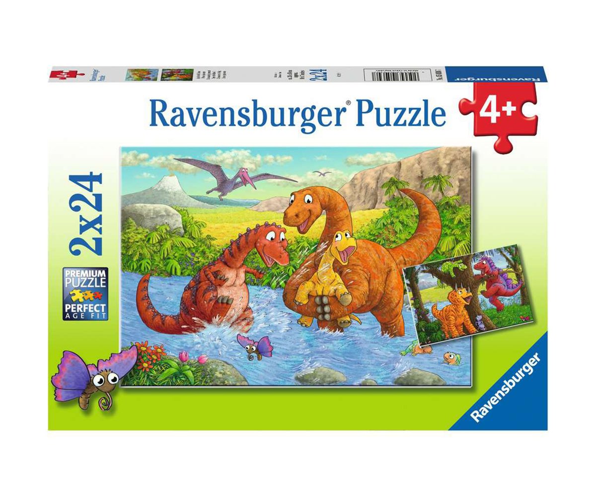 Ravensburger - Пъзел 2х24 ел. - Динозаври