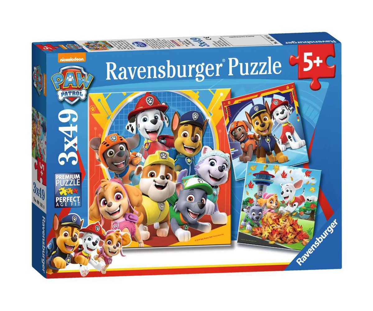 Ravensburger - Пъзел 3х49 ел. - Пес Патрул
